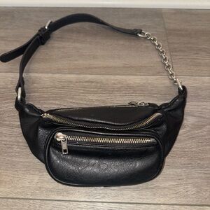 BLACK BRANDY MELVILLE LEATHER PURSE